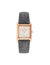 Square Case Leather Strap Watch