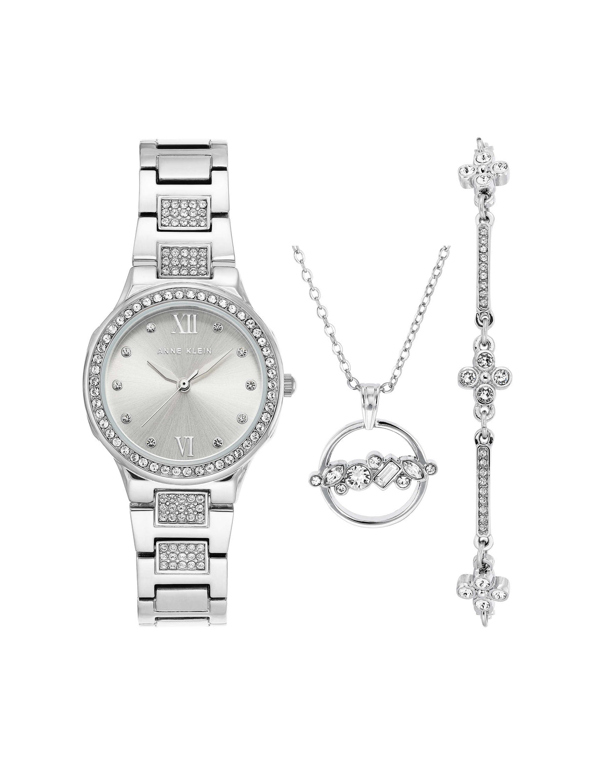 Watch, Bracelet, and Necklace Set