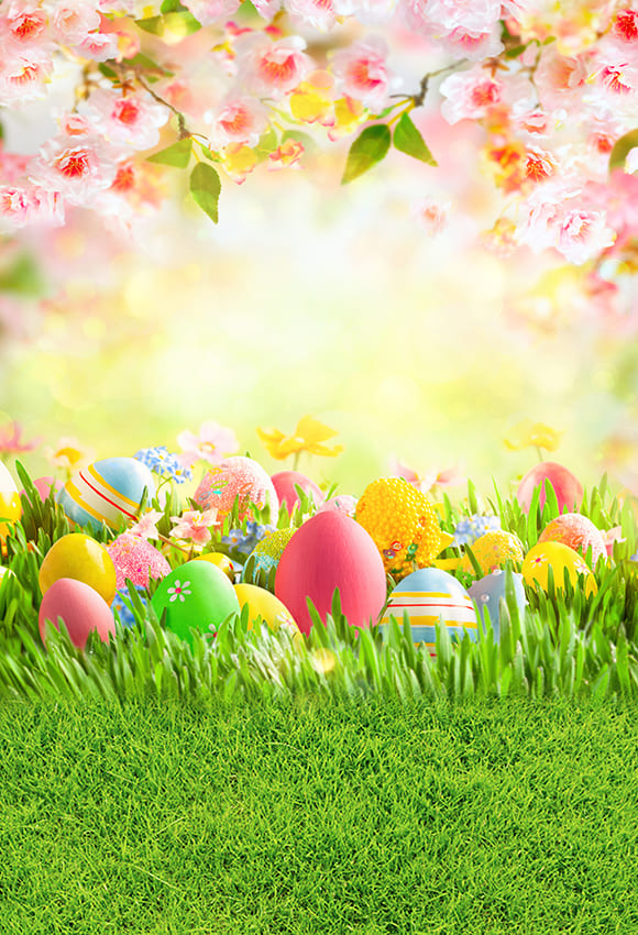 easter egg grass background