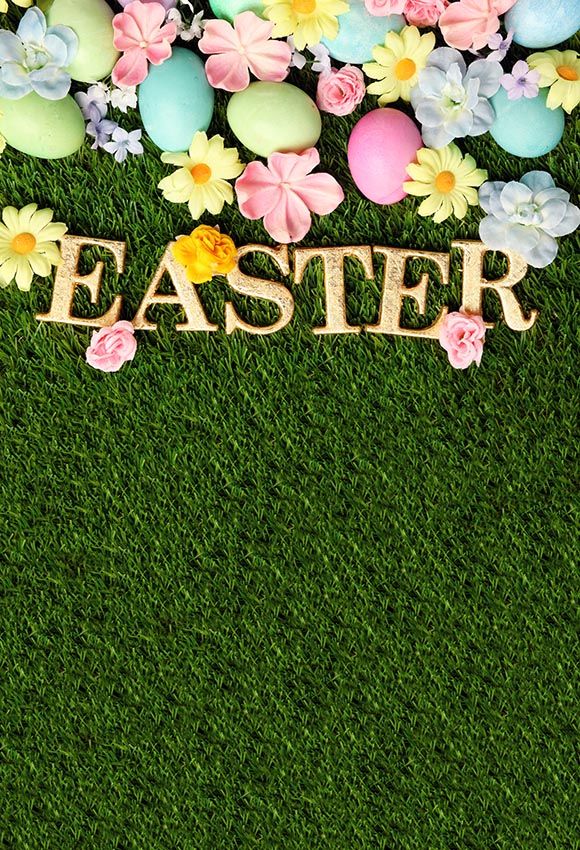 easter egg grass background