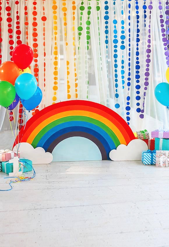 Pastel Streamer Backdrop  Streamer backdrop, Birthday party decorations,  Rainbow birthday