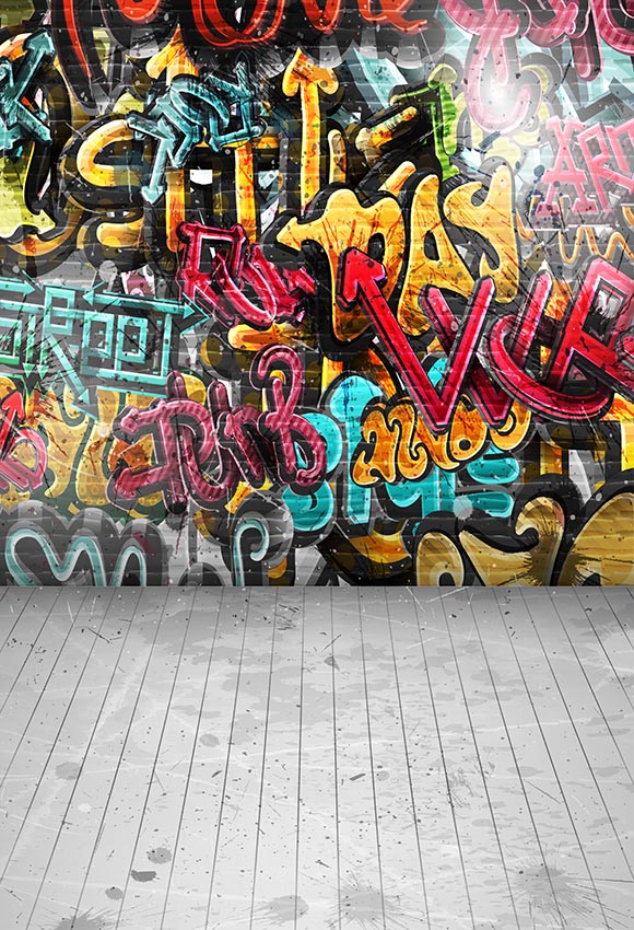 Graffiti Brick Wall Backdrop For Photography Lv 722 Dbackdrop