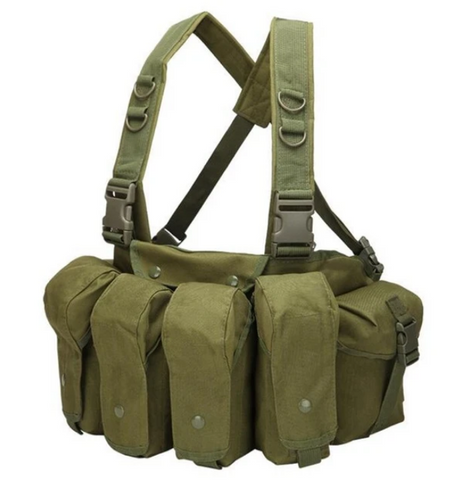 ARMY GREEN Rapid Assault Pocket Chest Rig - Best Tactical Vests 2021