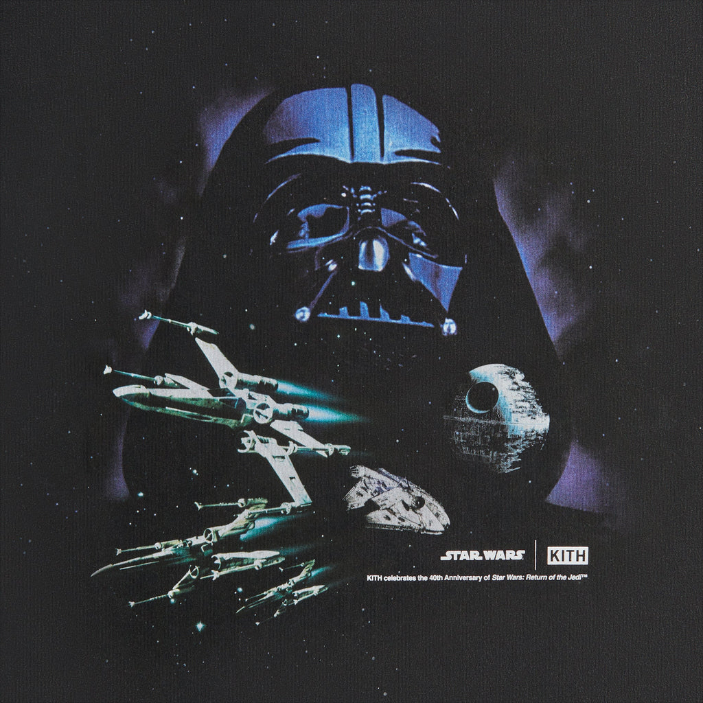kith star wars vader space poster tee-