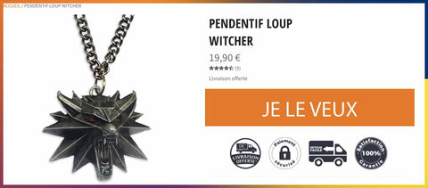 pendentif the witcher