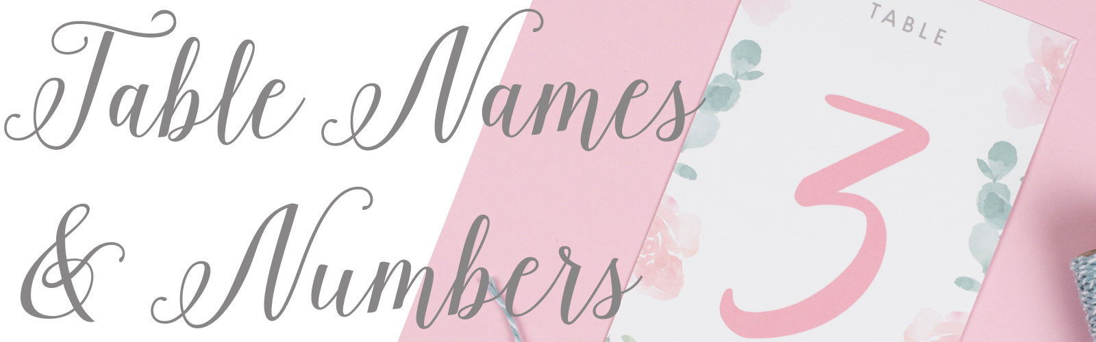 Table Names and Numbers