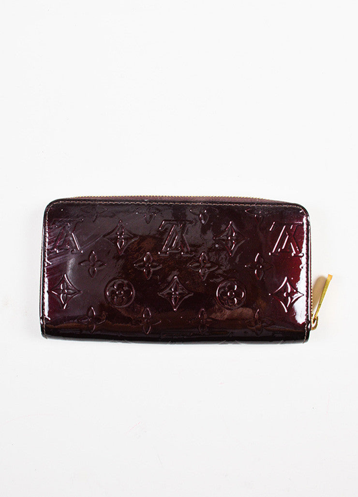 Louis Vuitton &quot;Amarante&quot; Patent Leather Monogram &quot;Vernis Zippy &quot;Wallet – Luxury Garage Sale
