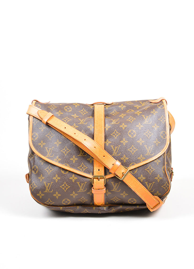 Louis Vuitton | Brown Louis Vuitton Monogram &quot;Saumur 35&quot; Messenger Bag – Luxury Garage Sale