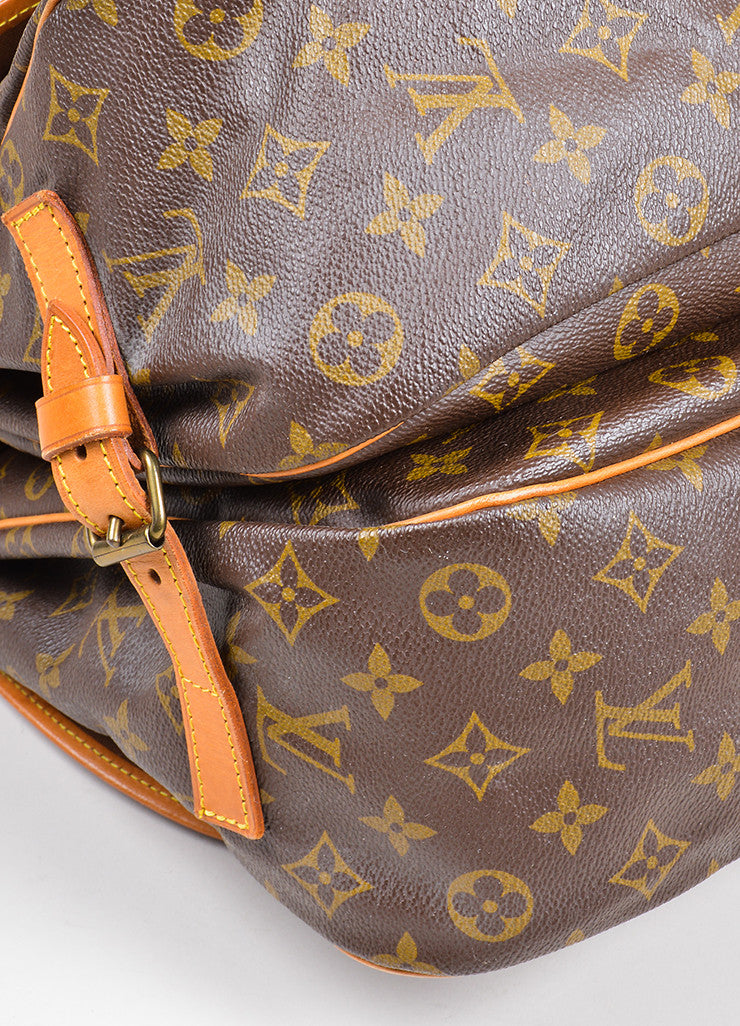 Brown Louis Vuitton Monogram &quot;Saumur 35&quot; Messenger Bag – Luxury Garage Sale