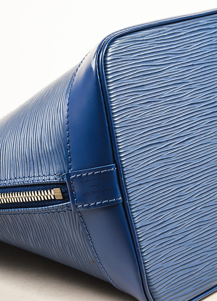 Louis Vuitton Blue Epi Leather &quot;Alma PM&quot; Satchel Bag – Luxury Garage Sale