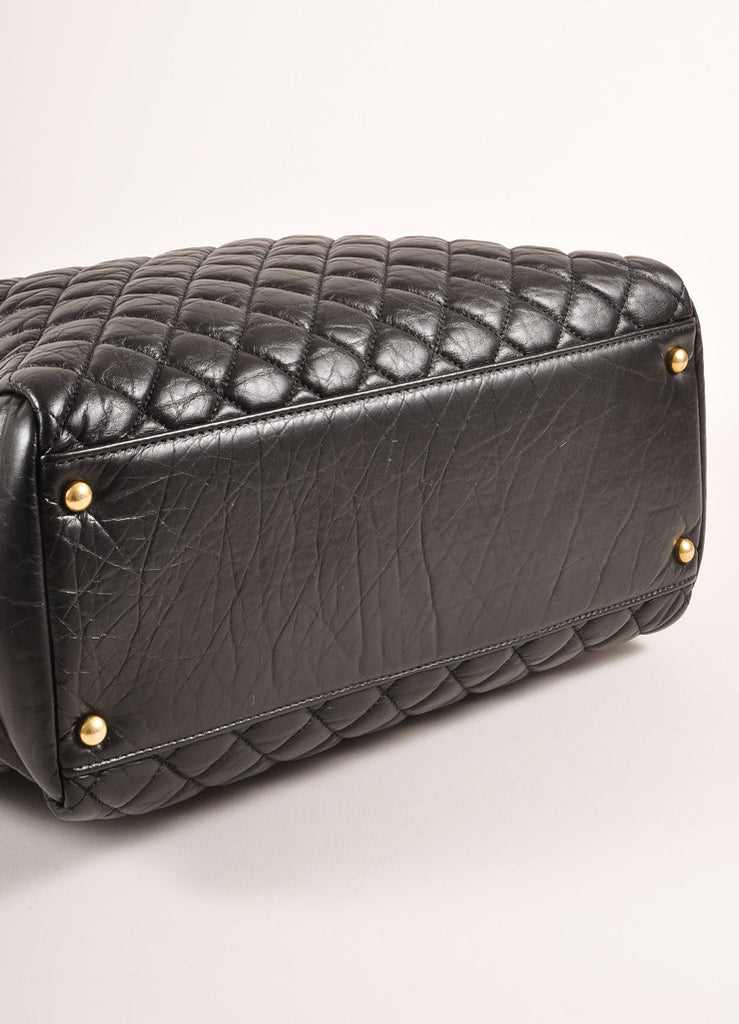 Chanel | Black Quilted Aged Calfskin &quot;CC&quot; Chain Shoulder Bag – Luxury Garage Sale