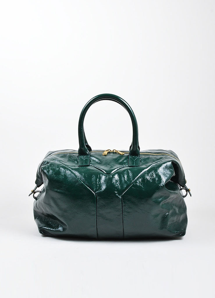 tag handbags - Yves Saint Laurent | Green Yves Saint Laurent Textured Leather ...