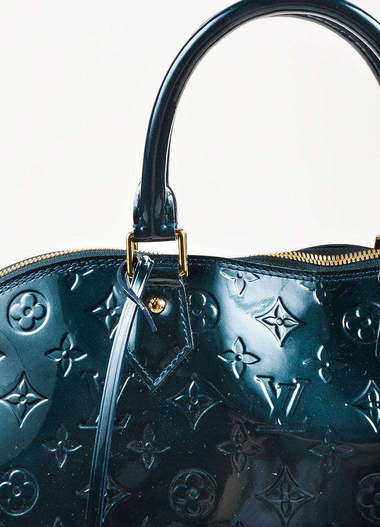 Louis Vuitton Teal Monogram Vernis Leather &quot;Alma GM&quot;Bag – Luxury Garage Sale