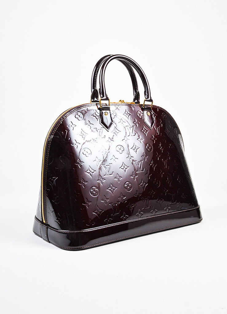 Louis Vuitton Monogram Vernis Alma GM - Burgundy Handle Bags
