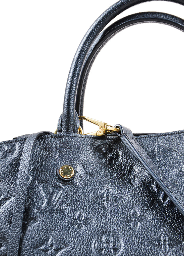 Louis Vuitton Black Empreinte Leather Montaigne MM Bag – Luxury Garage Sale