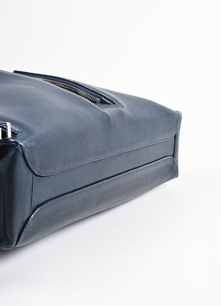 Men&#39;s Louis Vuitton Navy Blue Leather &quot;Naxos&quot; Messenger Bag – Luxury Garage Sale