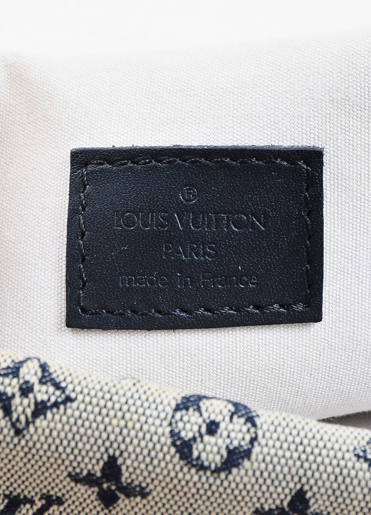 Louis Vuitton | ﻿Louis Vuitton Blue Grey &quot;Mini Lin&quot; Canvas Monogram &quot;Marjorie&quot; Bag – Luxury ...