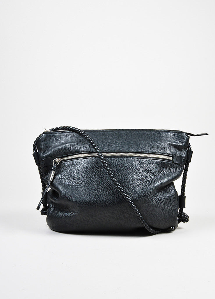 Gucci | Black Gucci Leather Braided Strap Medium Messenger Bag – Luxury Garage Sale