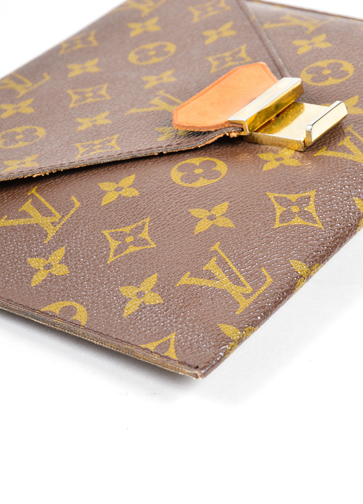 Louis Vuitton | Louis Vuitton Monogram &quot;Poche Plate 30&quot; Envelope Clutch – Luxury Garage Sale