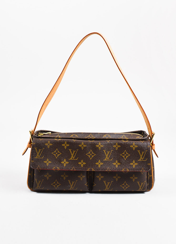 Louis Vuitton | Louis Vuitton Brown Coated Canvas Monogram &quot;Viva Cite MM&quot; Shoulder Bag – Luxury ...