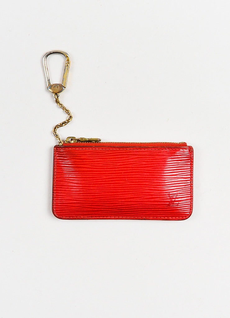 Red Louis Vuitton Epi Leather Zip Top Keychain Coin Pouch – Luxury Garage Sale