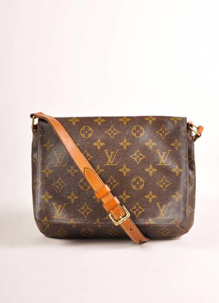 Louis Vuitton Monogram Musette Tango Long Strap M51388 Brown Cloth