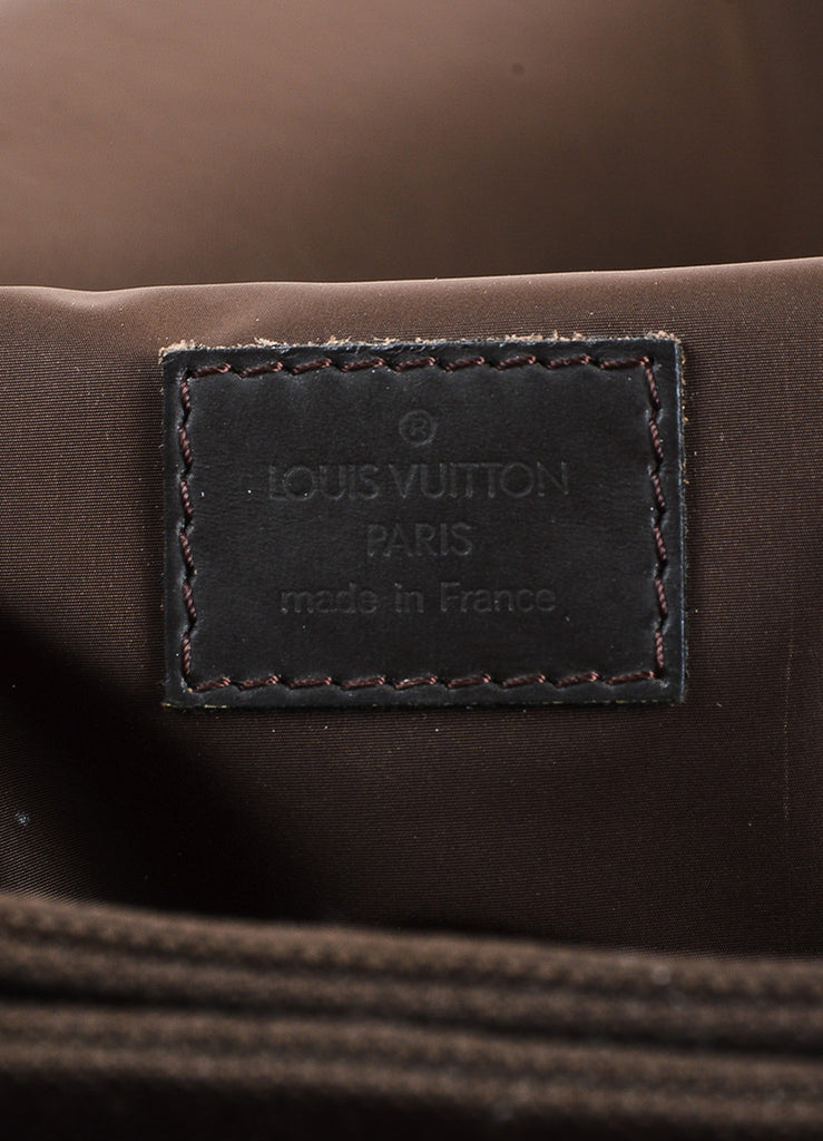 Louis Vuitton | Louis Vuitton Black Canvas &#39;Damier&#39; Checkered &quot;Geant&quot; Messenger Bag – Luxury ...