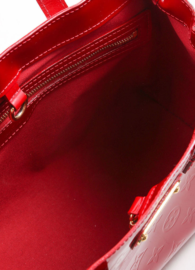 Louis Vuitton | Louis Vuitton Red Vernis Leather &quot;Wilshire PM&quot; Satchel – Luxury Garage Sale