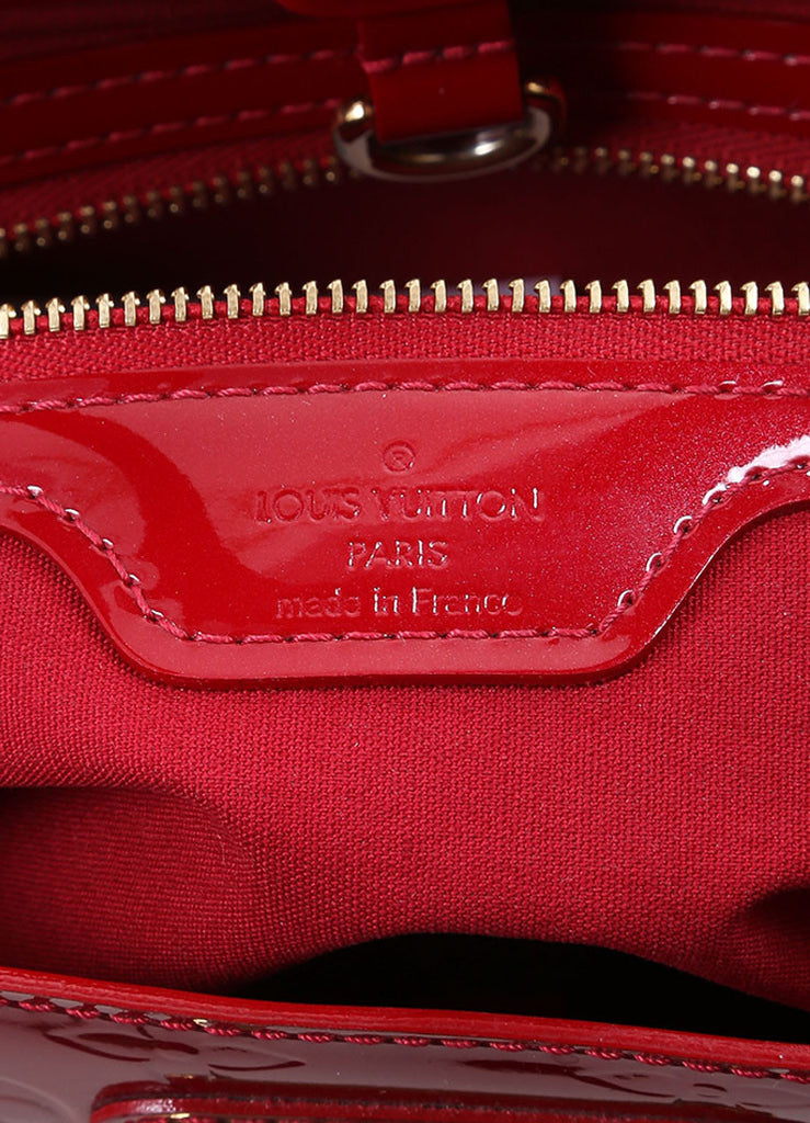 Louis Vuitton Red Monogram Vernis Wilshire PM Leather Patent