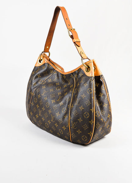 Louis Vuitton Brown Coated Monogram Canvas &quot;Galliera PM&quot; Shoulder Bag – Luxury Garage Sale