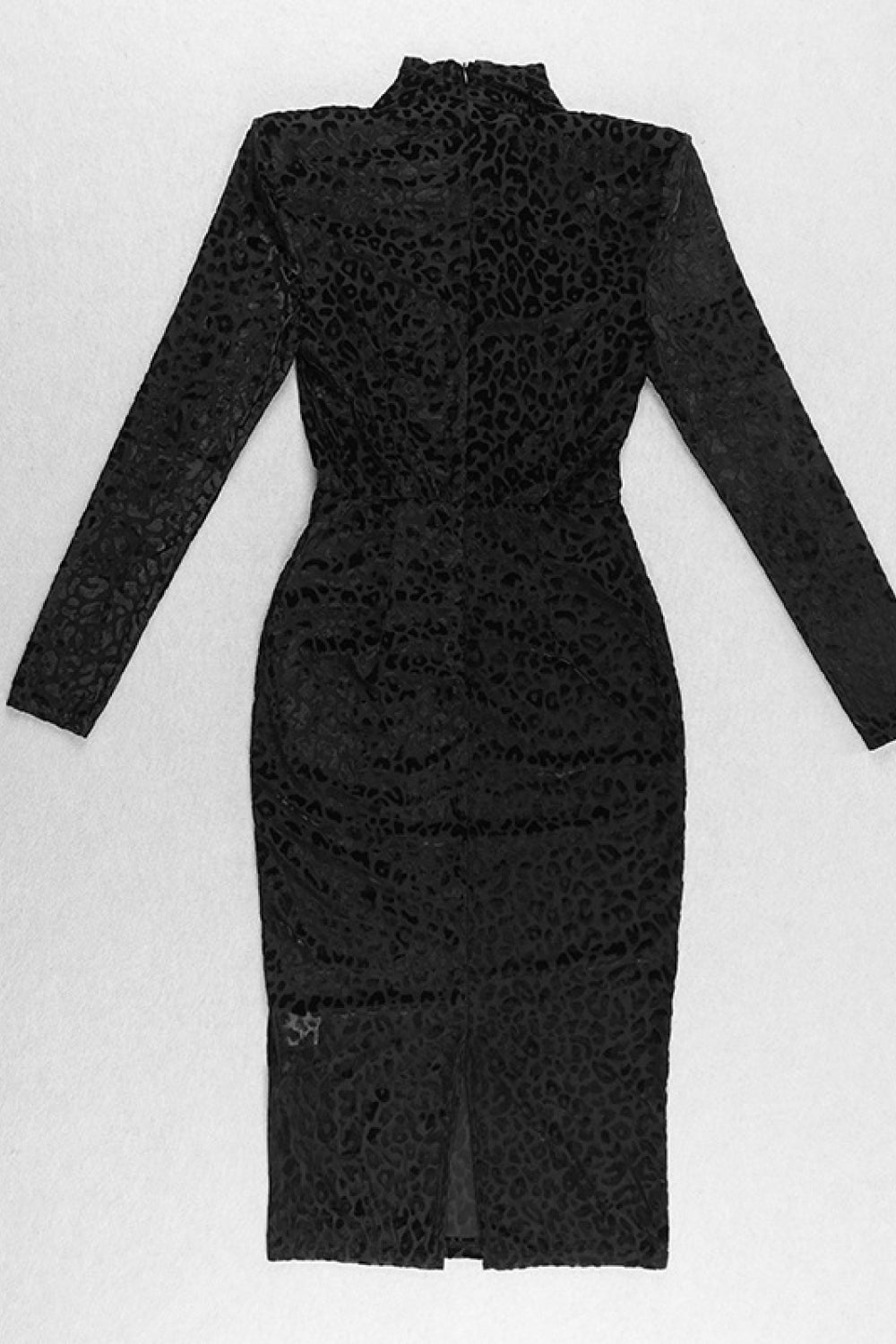 Animal Print Long Sleeve Bodycon Dress