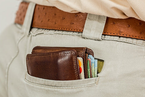 thick wallet in the pocket