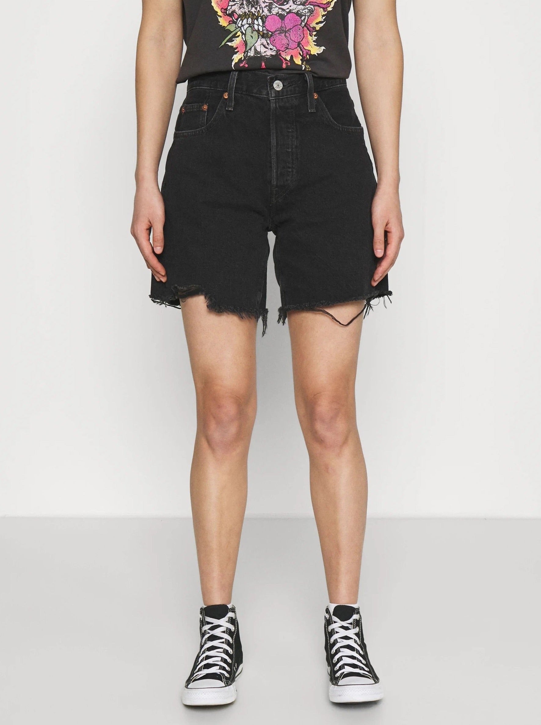 levi 501 denim shorts