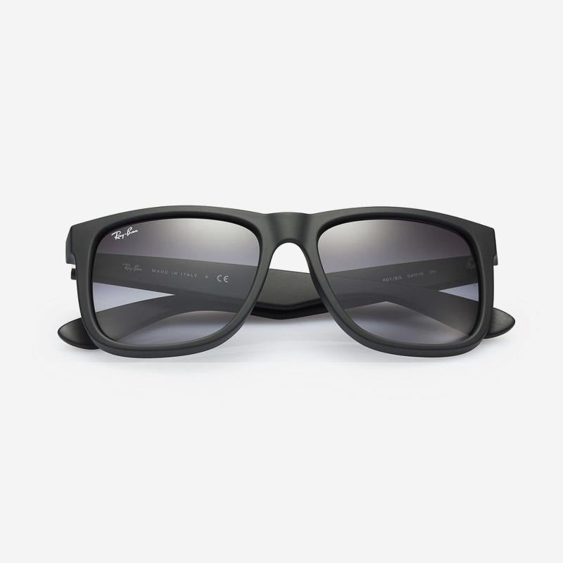 ray ban justin black rubber