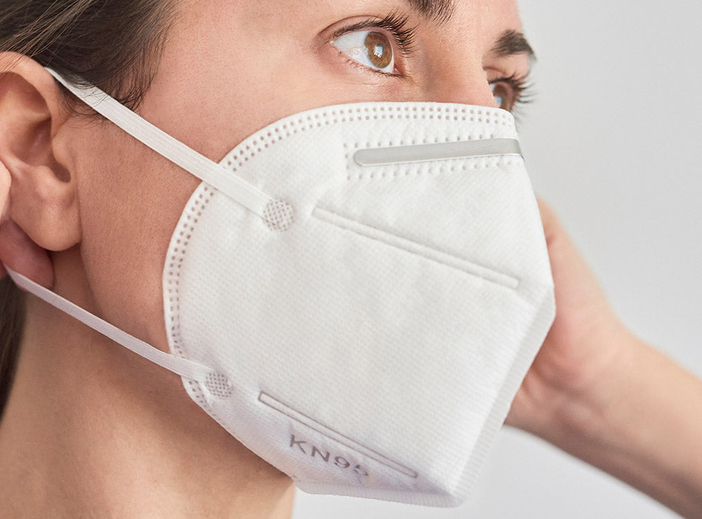 Woman wearing KN95 mask | Face mask | PPE benefits