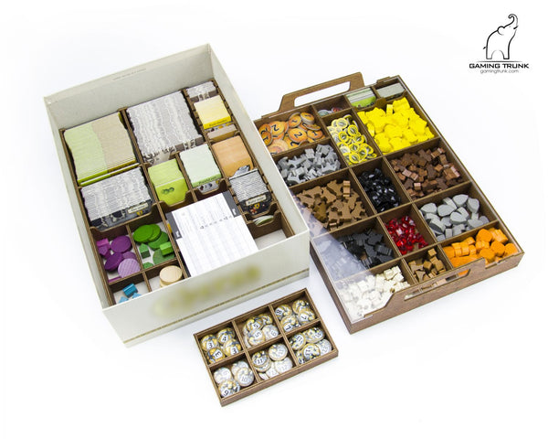 Gaming Trunk - Cave Organizer for Caverna (Walnut)