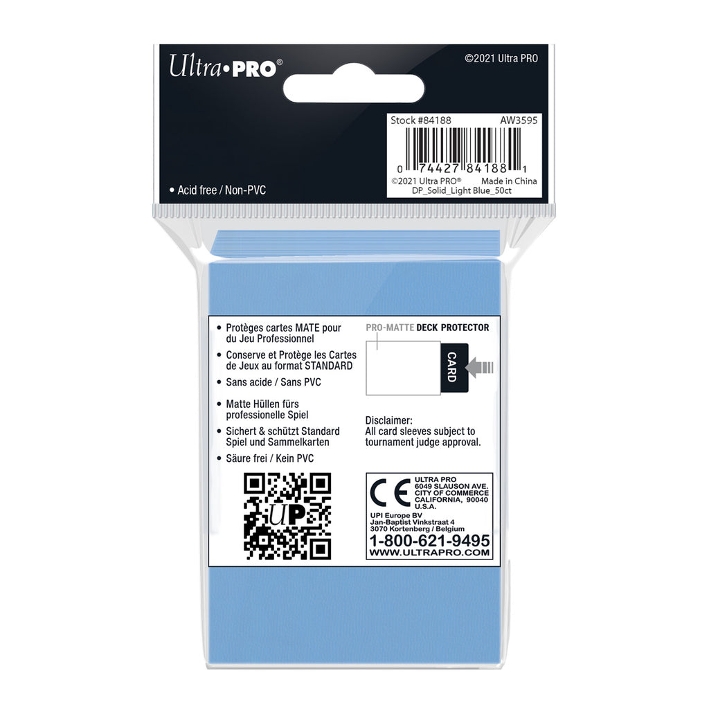 50 Ultra Pro PURPLE Pro-Matte Standard Size Sleeves Card Deck Protectors MTG 
