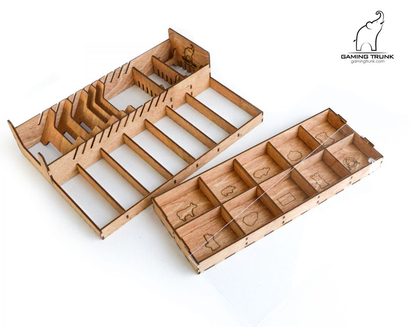 Gaming Trunk - New Farm Organizer for Agricola Revised Edition (Walnut)