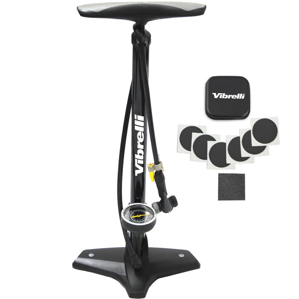 vibrelli bike floor pump