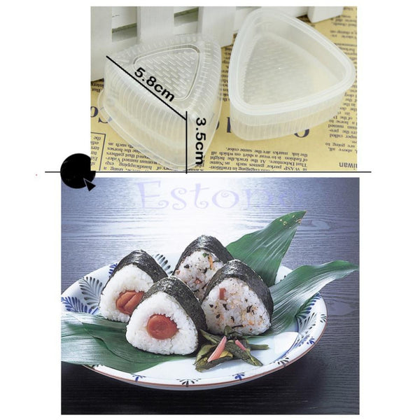 1/10pcs Triangle Form Sushi Mold Onigiri Rice Ball Bento Press Maker Mould Tools