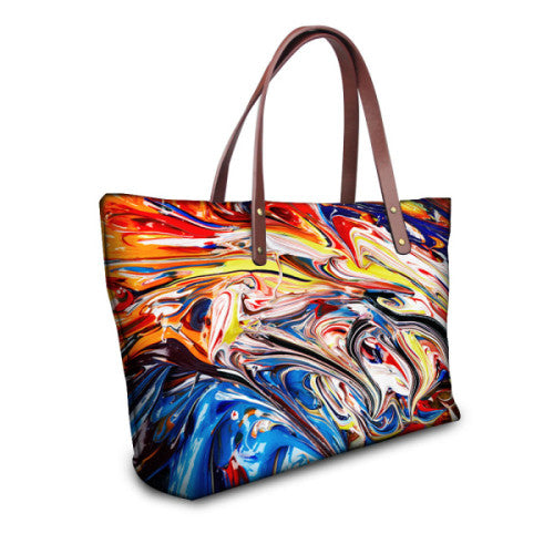 Brand Graffiti Design Handbag For Women High Quality Causal Tote Bag S Shopy Max