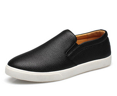 Top quality Men leather shoes Slip On 