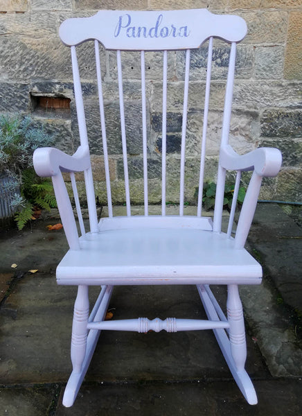 childs rocking chair with name