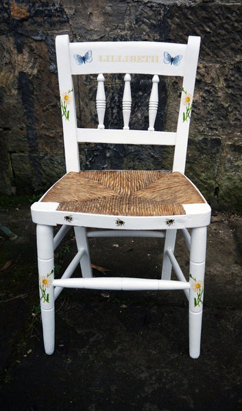 personalised wooden chair for child