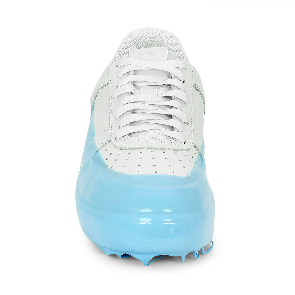Ivory & Blue Low Top Dipped Sneaker