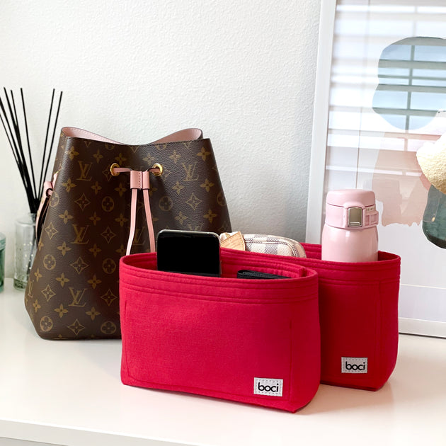 Bag Organizer,Misixile Bag Shaper Purse Insert Felt Organizer Fit in LV NeoNoe Noé and other Bucket Bags.