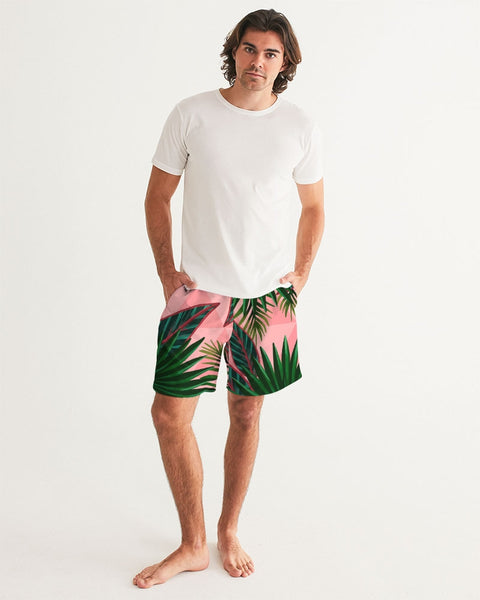 Tayrona Men's Tropical Pattern Swim Trunk