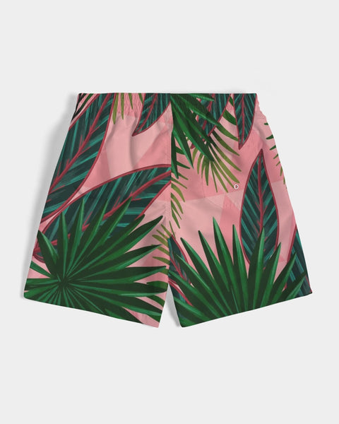 Tayrona Men's Tropical Pattern Swim Trunk