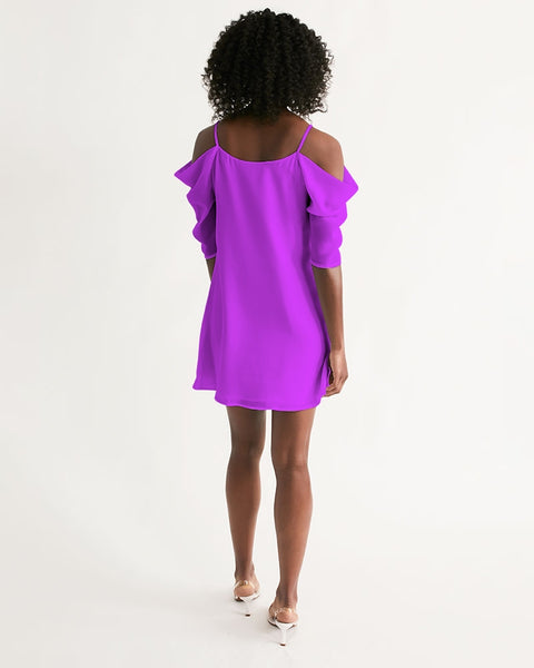 Tayrona Women's Open Shoulder A-Line Dress