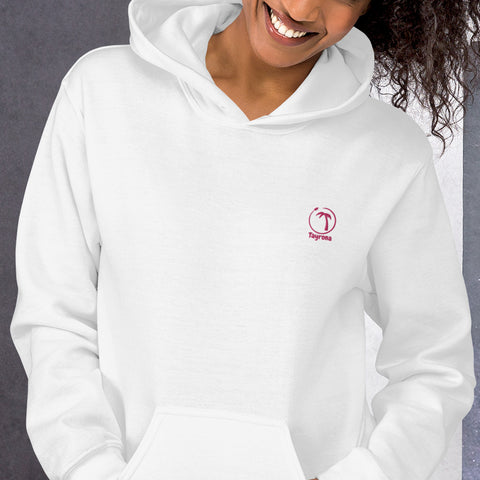 Tayrona Womens Heavey Blend Hoodie Pink Logo